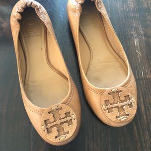 Tory Burch Reva Flats - Size 6.5 in Camel